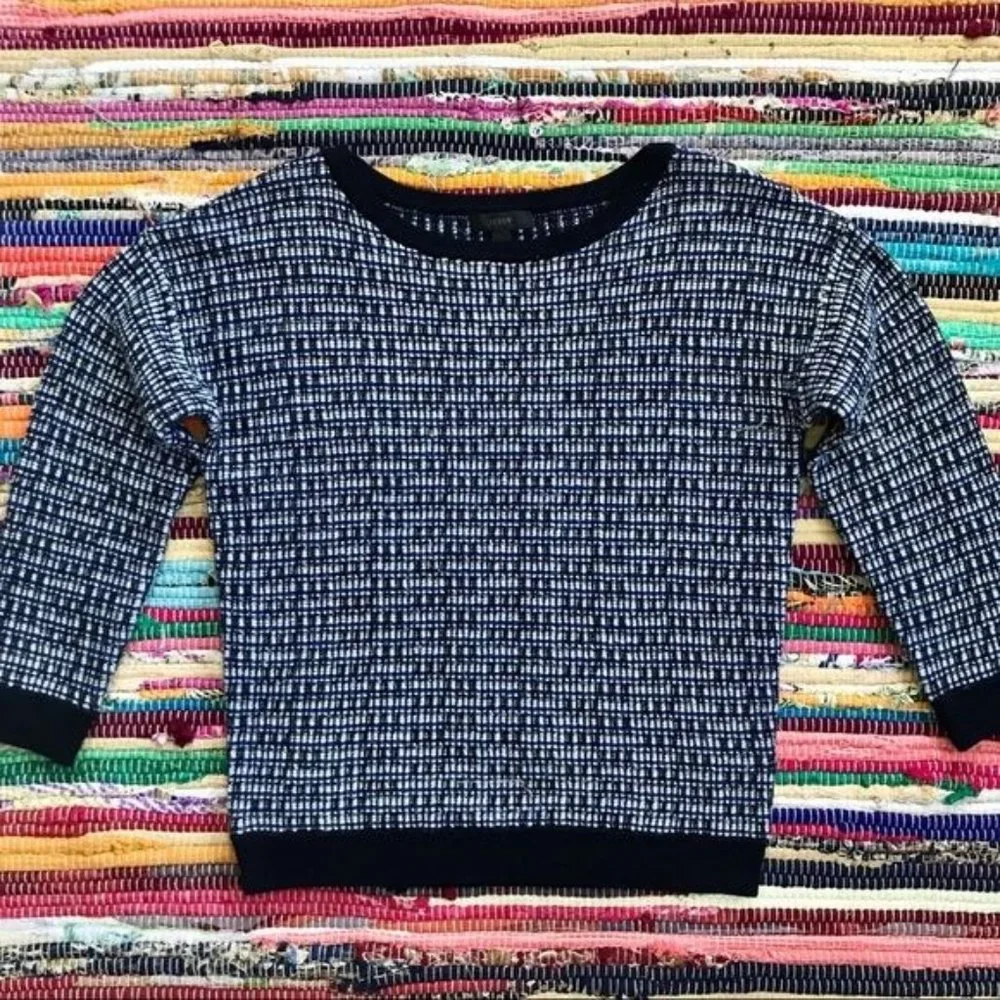 J. Crew ~ Metallic tweed sweater